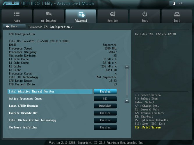 ASUS ASUS P8Z77 WS - Setup -Advanced Mode - Advanced - CPU Configuration (1) ASUS ASUS P8Z77 WS - Setup -Advanced Mode - Advanced - CPU Configuration (1)
