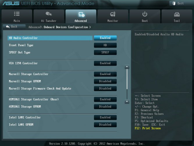 ASUS ASUS P8Z77 WS - Setup -Advanced Mode - Advanced - Onboard Devices Configuration (1) ASUS ASUS P8Z77 WS - Setup -Advanced Mode - Advanced - Onboard Devices Configuration (1)