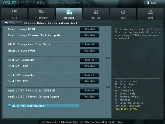 ASUS ASUS P8Z77 WS - Setup -Advanced Mode - Advanced - Onboard Devices Configuration (2) ASUS ASUS P8Z77 WS - Setup -Advanced Mode - Advanced - Onboard Devices Configuration (2)