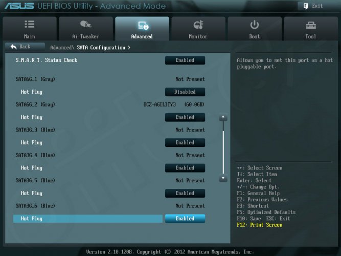 ASUS ASUS P8Z77 WS - Setup -Advanced Mode - Advanced - SATA Configuration (2) ASUS ASUS P8Z77 WS - Setup -Advanced Mode - Advanced - SATA Configuration (2)