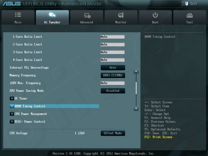 ASUS ASUS P8Z77 WS - Setup -Advanced Mode - AI Tweaker (4)