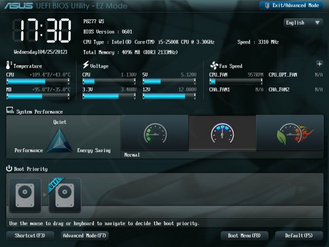 ASUS ASUS P8Z77 WS - Setup -EZ Mode