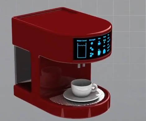 Atmel XSense Touch Sensor - kávovar