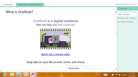 Office 15 - OneNote