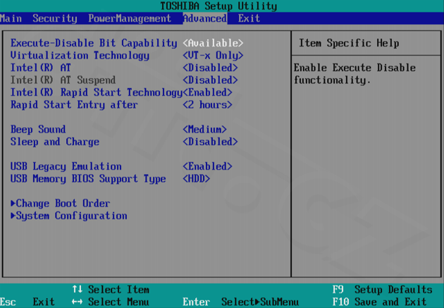 Toshiba Portégé Z830 - Advanced