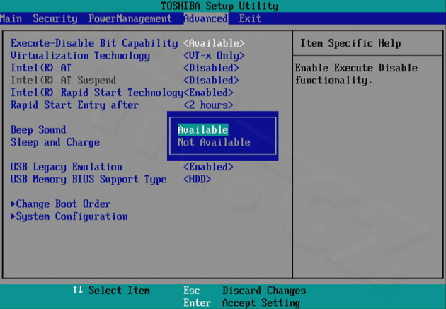 Toshiba Portégé Z830 - Advanced