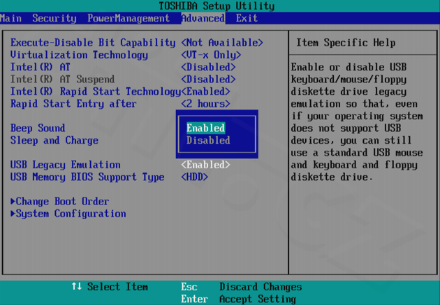 Toshiba Portégé Z830 - Advanced
