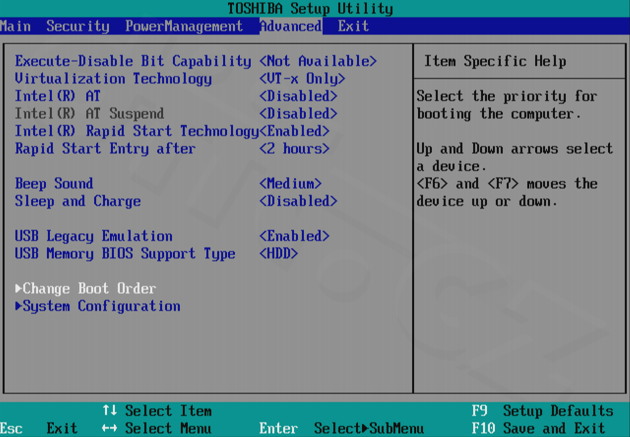 Toshiba Portégé Z830 - Advanced