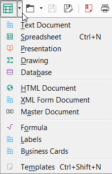 Libreoffice 5 Breeze Lo New File