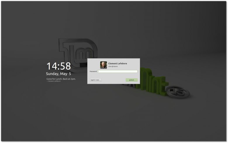 Linux Mint 15 - screensaver