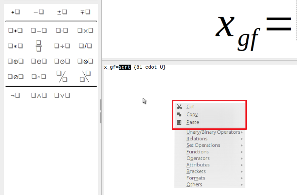 Math Copy Paste Item