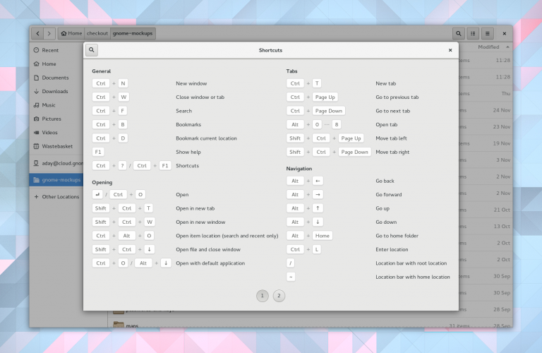 Nautilus Shortcuts