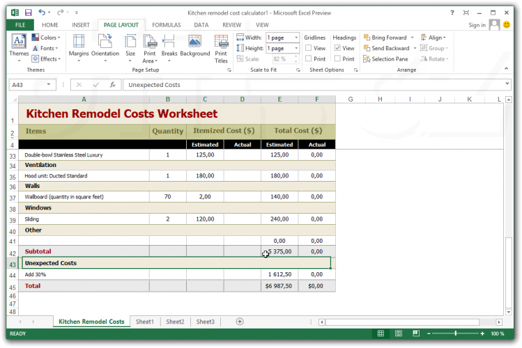 Office 2013 Preview - Excel