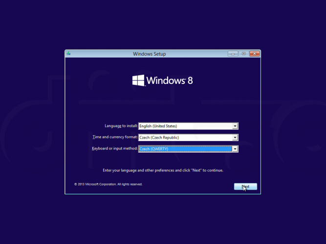 Windows „Blue“ - instalace (2)