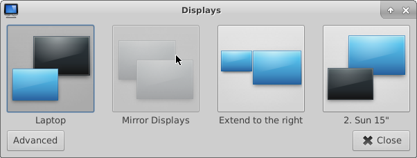 Xfce 412 Xfce 4 Display Layout