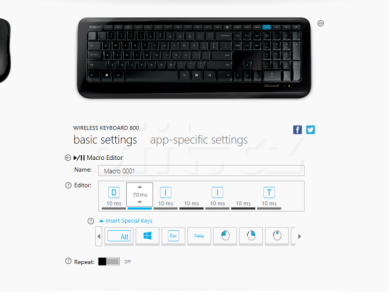07 Microsoft Mouse And Keyboard Center Klavesnice Macro Editor