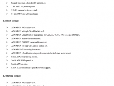 Jm 20330 Features