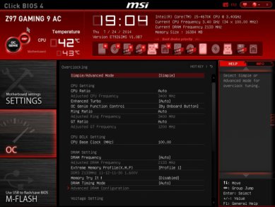 Msi Z 97 Gaming 9 Ac Core I 5 4670 K Msi Z 97 Msi Snapshot 00