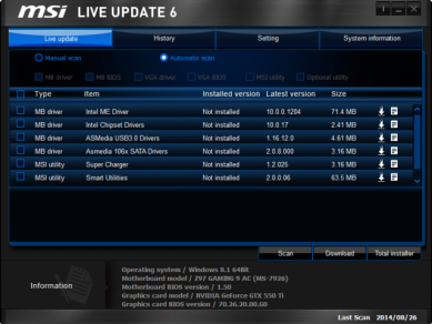 Msi Z 97 Gaming 9 Ac Msi Live Update 999
