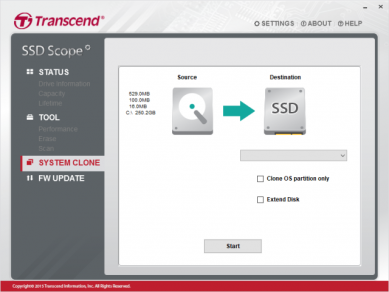 transcend ssd scope software