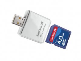 SanDisk 4GB SDHC se čtečkou