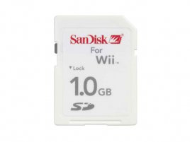 SanDisk 1GB SD "pro Wii"