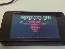Quake 3 na Nokia N900