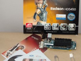 Sapphire Radeon HD 5450: obsah balení