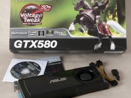 GeForce GTX 580: balení karty Asus