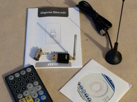 MSI Digivox Slim HD - obsah balení