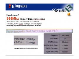 866MHz DDR2 paměti od Kingstonu