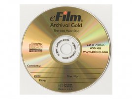 CD-R Delkin eFilm Archival Gold - médium