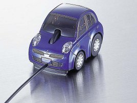 Modrá automyš od Elecomu