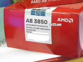 AMD Llano A8 3850 retail balení