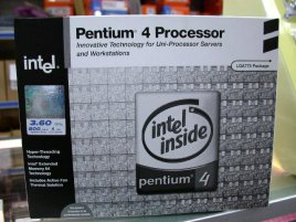 Pentium 4 s EM64T v krabicovém balení