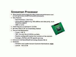 Popis procesoru Intel Sossaman