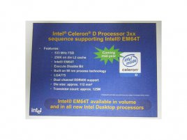 Prezentace procesoru Celeron D s EM64T