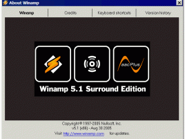 WinAmp 5.1 surround edition logo