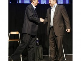 Bill Gates (Microsoft Chairman) a Rob Glaser (CEO RealNetworks)