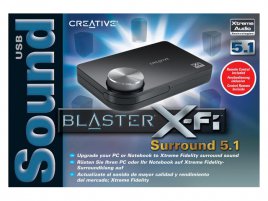 Creative USB Sound Blaster X-Fi Surround 5.1 (náčrt krabice)