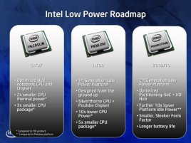 Intel Low Power Roadmap: Moorestown