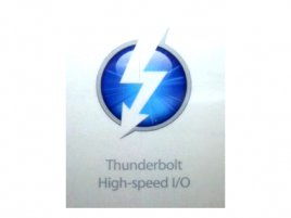 Thunderbolt logo (fotografie prospektu)