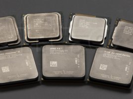 Procesory v testu: AMD FX-8150, AMD Phenom II X6 1100T, AMD A8-3850, Intel Core i7 870 (ES), Intel Core i7 2600K, Intel Pentium 4 HT 3,6 GHz, Intel Pentium 4 EE HT 3,46 GHz