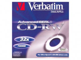 CD-RW Verbatim DataLifePlus Advanced SERL+ - zepředu