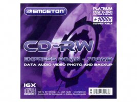 CD-RW 80 min 16× emgeton front slim balení