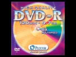 DVD-R Plextor High Quality - zepředu