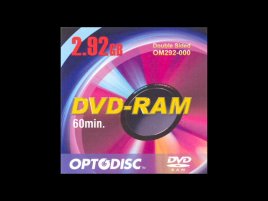 DVD-RAM Optodisc DoubleSided OM292-000 - zepředu