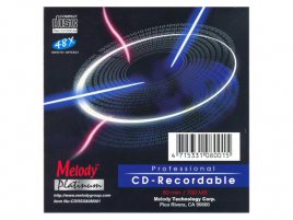 CD-R Melody Platinum CDRS80M001 - zepředu