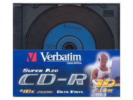 CD-R Verbatim DataLifePlus Super AZO Data Vinyl - zepředu