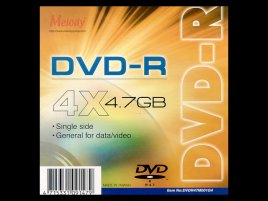 DVD-R Melody DVDR47M001G4 - zepředu